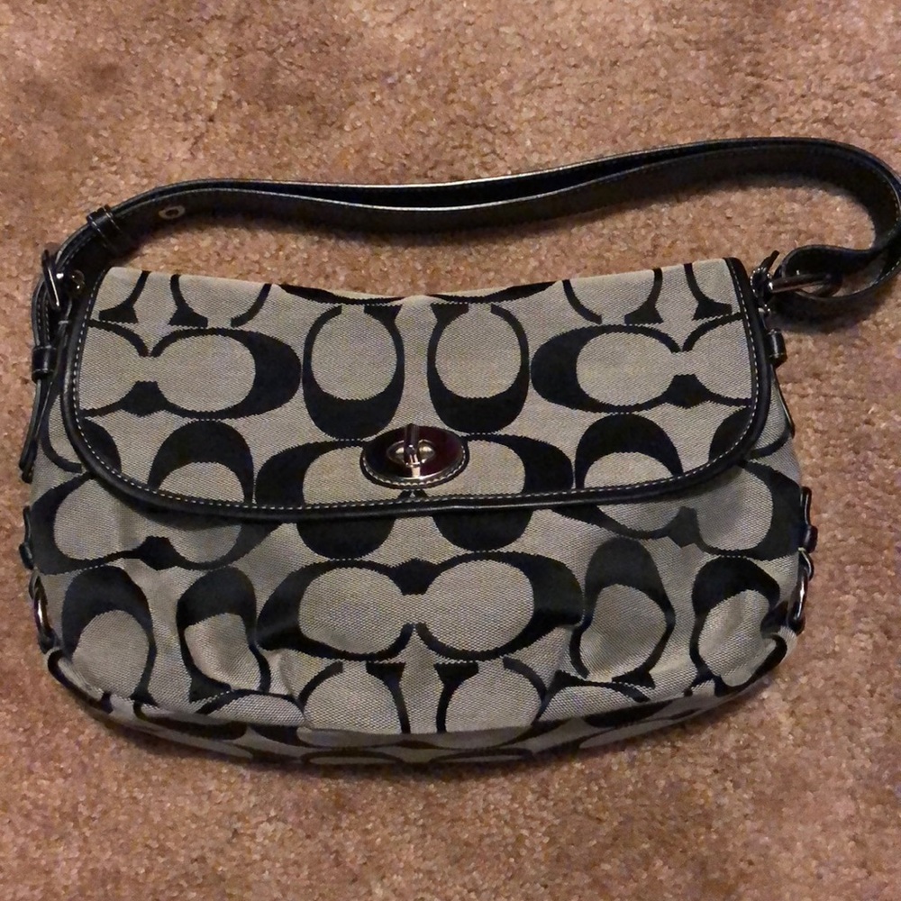 *SOLD* Coach Foldover Purse with Toggle Closure - Picture 1 of 6